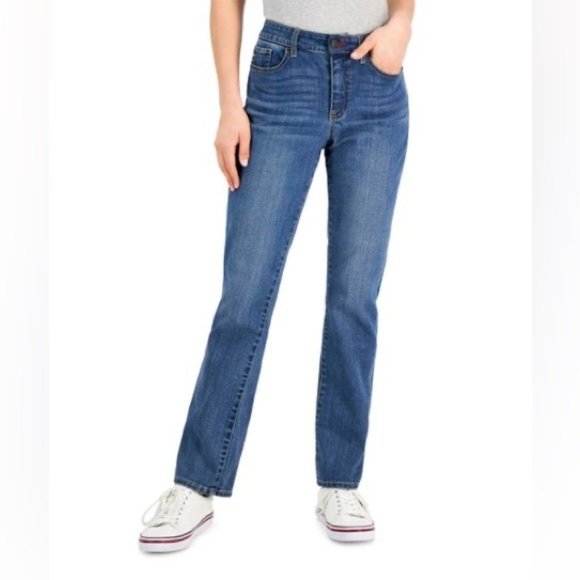 Tommy Hilfiger Blue Denim Straight Leg Jeans 4 Short - Picture 1 of 13